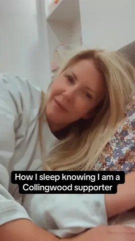 #how I sleep every night knowing I am a Collingwood supporter. I have sweet dreams every single night. Until we meet again in September #Collingwood #CFC #Magpies #CollingwoodFootballClub #AFL #SingleMum #womenover50ontiktok 