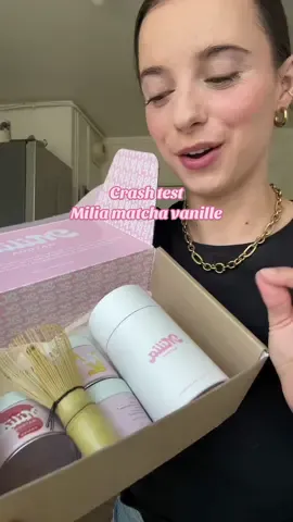Crash test du matcha à la vanille de @Milia Matcha 🍵 🎀 #miliamatcha *produit offert 