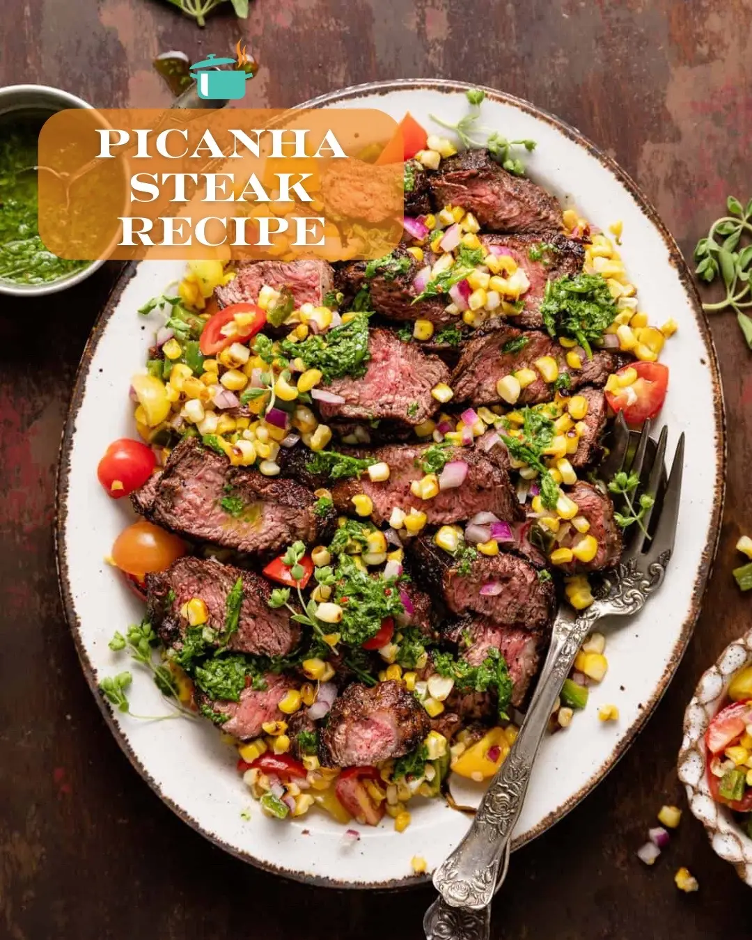 The full recipe for this Picanha Steak is on biteswithbri.com. You can also google “picanha steak bri”. #picanha #steaktiktok #chimichurri #chimichurrisauce #steakdinner #DinnerIdeas #datenightdinner #steakrecipe #cornsalsa #fyp #foodblogger #foodphotography #goodfood 