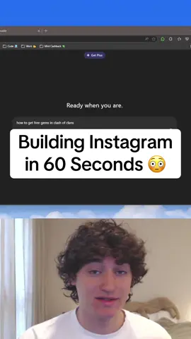 I built Instagram in just 60 seconds using AI. 😳 #lovable #ai #dev #csmajor #devtiktok #devtok 