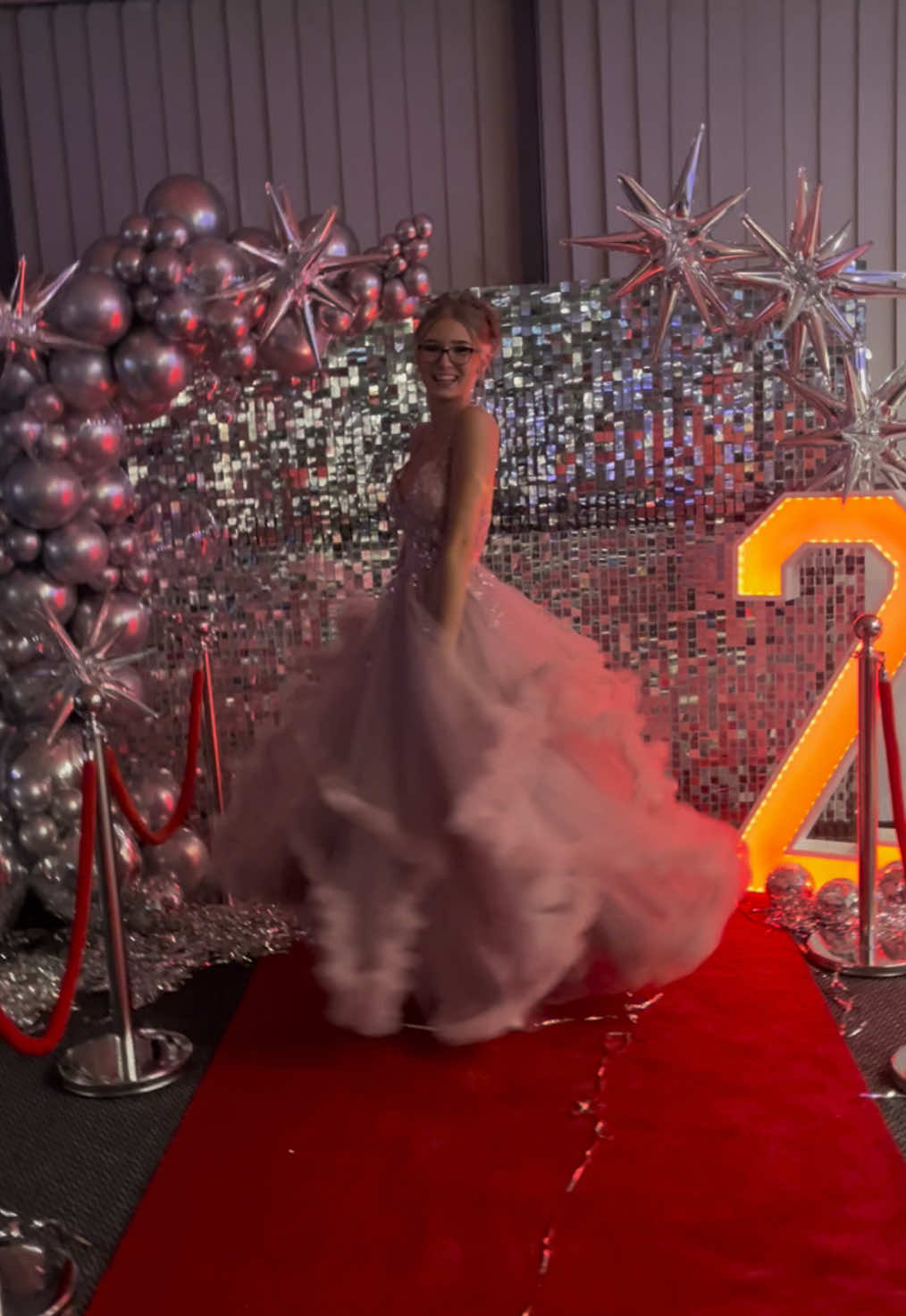 pink and sparkly #prom #fyp