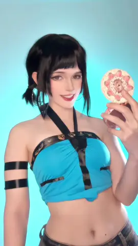 ZOEYYYYYY 🩵 #kpopdemonhunters #zoey #huntrix #cosplay 