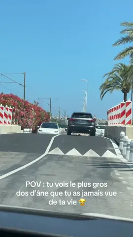 Quand le mec de la voirie confond mètre et centimètre 😭 #cotedazur #dosdane #voiture 