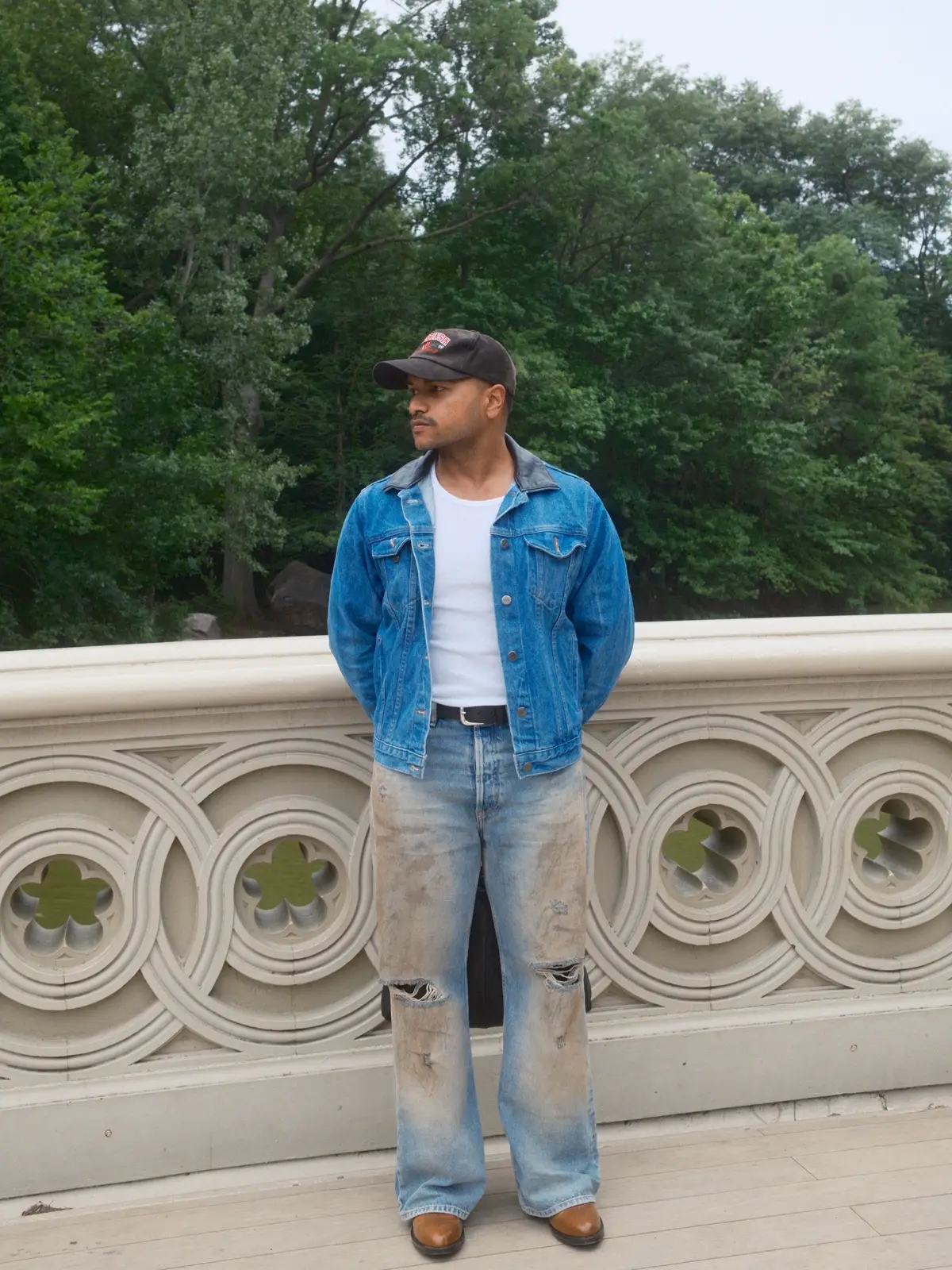 Central Park Date . . . #ootdinspo #ootdfashion #simplefits #mensfashion #mensstyle #outfitideas #fyp #foryou #fashiontiktok #casualstyle #OOTD #softwareengineer #bengali #couple #park #centralpark  📍 Location Spotlight: Central Park 🌉 Bridge insights: Bow Bridge