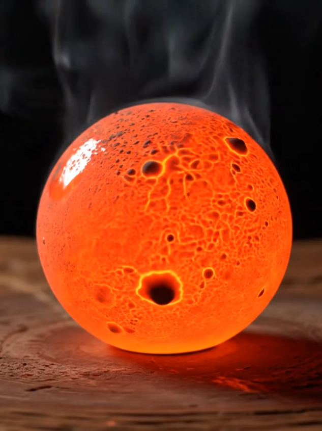 Slicing Molten Lava | Would you touch it? 🔥 #asmr #asmrsounds #ai #fyp #OddlySatisfying 