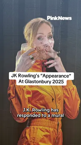 If you take a trip to Glastonbury’s Block9 this year, you’ll be met with a mural that depicts JK Rowling and an array of notable figures boarding a spaceship to Mars. The mural is part of a collaboration between ‘Block9’ and ‘Led By Donkeys’, a British political campaign group. The installation depicts the likes of Elon Musk, Mark Zuckerberg, Donald Trump and Benjamin Netanyahu sporting orange space suits, boarding a spaceship to Mars. Accompanying the mural is a sign that reads: ‘Block9 and Led By Donkeys have constructed a massive space rocket to carry Musk, Zuckerberg and Bezos to the red planet, and it’s launching from Glastonbury!’ ‘The tech bros want to go to Mars, so we’re sending them there. There’s room on the rocket for a few more souls so they’re being joined by Trump, Netenyahu, Vance, Farage and Rowling - Just some of the people who in recent years have made life on earth more difficult for the rest of us’ Writer Julie Bindel took to X after the installation was unveiled to say ‘I mean, JK Rowling has long been a lesbian icon, but this takes it up a notch or two!’ Rowling responded to her and said ‘I’m really confused. Am I supposed to feel insulted? That’s the coolest I’ve ever looked in my life.’ As well as the mural, there is a Tesla car alongside it, that has been crushed and a massive shipping container has been placed on top of it. The car was actually crushed by 98-year-old WW2 veteran Ken Turner, who decemated the car in an army tank. In a video showing the crushing take place, Ken said: “I’m old enough to have seen fascism the first time around, now it’s coming back. Elon Musk, the richest man in the world, is using his immense power to support the far-right in Europe and his money comes from Tesla cars.” “Well I’ve got this message for Mr Musk. We’ve crushed fascism before, and we’ll crush it again.” #jkrowling #elonmusk #glastonbury #ledbydonkeys #space 
