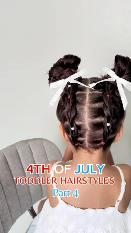 This 4th of July toddler hairstyle is TRENDING and absolutely adorable! 😍 It might just be my favorite one yet! Follow for more hair inspo! 🇺🇸❤️🤍💙 #toddlerhairstyles #toddlerhair #4thofjuly #summerhair #summerhairstyles #trending #fyp #hairstyle #hairstyles #babyhair #shorthair #kidshairstyles #pigtails #youngmom #momtok #hairinspo #hairtutorial #cleangirlaesthetic #relatable 