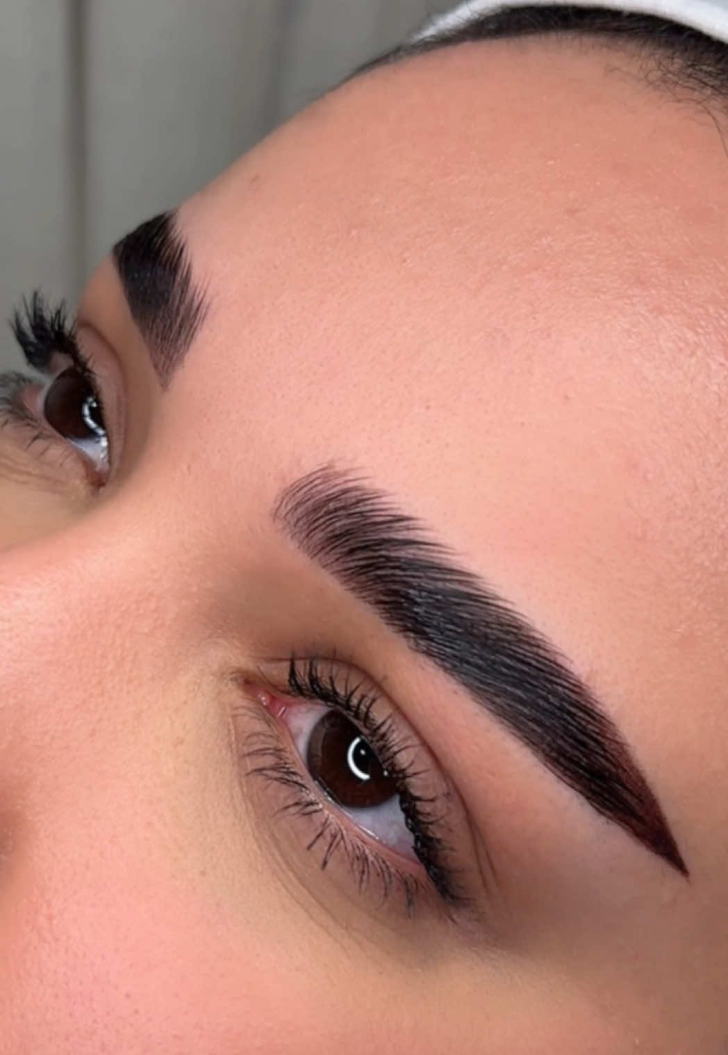‎🤍💗تركش حواجب مع صبغتنا الخاصه  #turkish #tint #brows