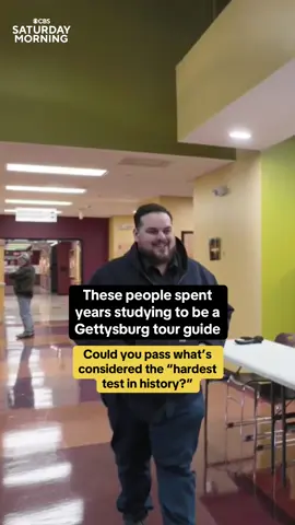 History buffs spend years, decades even, preparing for the test to become a Gettysburg guide. It's arguably one of the hardest tests in American history, as nearly 90% fail. This time, 158 people lined up to put their knowledge to the test, and the results are in. #History #news #historytok #gettysburg #historybuff #americanhistory 