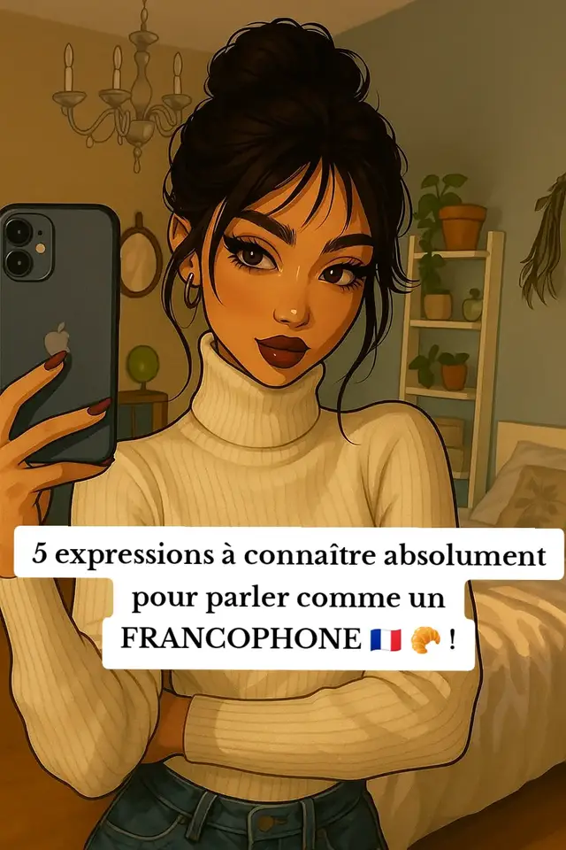 Tu veux enrichir ton français avec des expressions que les Français utilisent tous les jours ? Voilà 5 phrases que tu vas entendre PARTOUT… et que tu dois absolument connaître si tu veux parler comme eux 🔥 #françaisfacile #expressionsfrançaises #pourtoii #تعلمالفرنسيةللمبتدئين #تعلمالفرنسية #frenchtok #