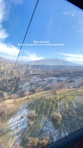 FOREVER day dreaming of those breathtaking views of Korek Mountain in Northern Iraq- Erbil 🏔️ 🇮🇶📍 #trend #sza #viral #fyp  #Iraq #NorthernIraq #Erbil #Korekmountain #runningoutoftime 