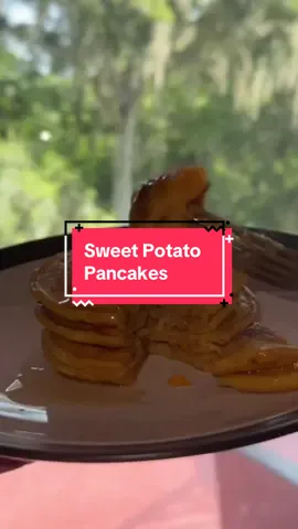 Home made Sweet potato pancakes INGREDIENTS  * 1 cup whole wheat flour * 1/2 tsp baking powder * 1/4 tsp baking soda * 1/4 tsp salt * 1 cup buttermilk * 1 egg * 2 tbsp melted butter #pregnancycravings #pancakesfromscratch #AndreaMateOfficial 