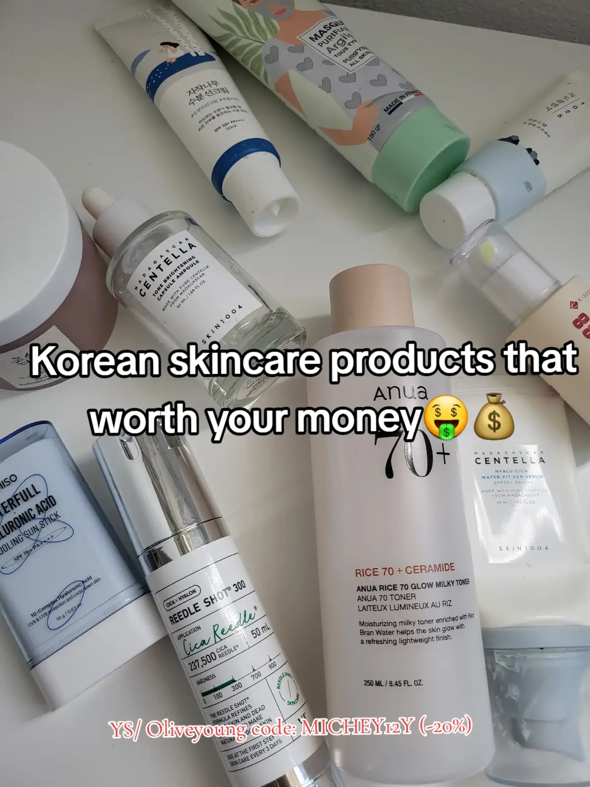 -20% with this YESSTYLE/ Oliveyoung code: MICHEY12Y 💟 #koreanskincare #trend #kbeauty #skincare #myopinion #influencer #fypage #goviral #glasskin #skincareroutine #fyp #Noflop @YesStyle @Stylevana @SKIN1004 US @Beauty Of Joseon CS @KSECRET GLOBAL 