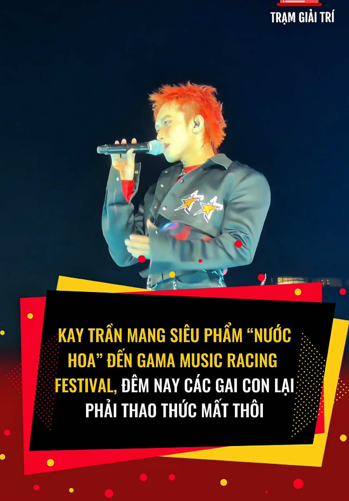 Kay Trần mang siêu phẩm “Nước hoa” đến GAMA MUSIC RACING FESTIVAL, đêm nay các gai con lại phải thao thức mất thôi #tramgiaitri #gama #gamamusicracingfestival #kaytran #nuochoa 
