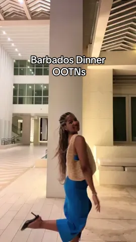 Dinner outfits from my Barbados trip.  #BarbadosNights #VacationOOTN #IslandStyle #ResortLooks #DinnerFits #VacationStyle #TropicalOOTD #TravelLooks #AishahTries