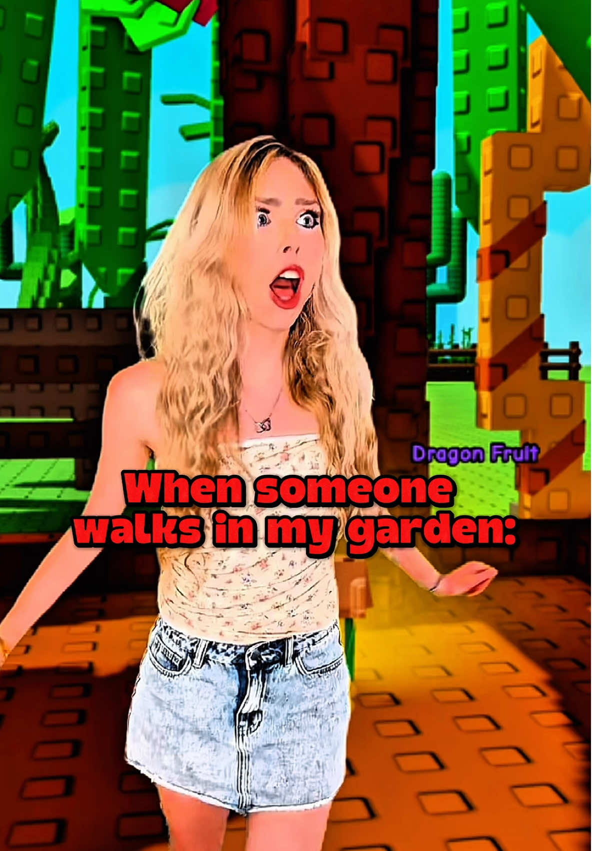 She Tried to Steal From My Garden… BACK IT UP 😳#growagarden #gag #memes #skit #funny #roblox #robloxtok #robloxfyp 