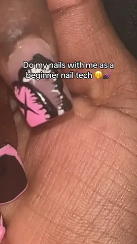 im back do my nails with me lol how i do🫢 #kawsdollnails #nailartist #beginnernailtech #chicago#nails #viralvideo #blowthisup ft @DeEnti products