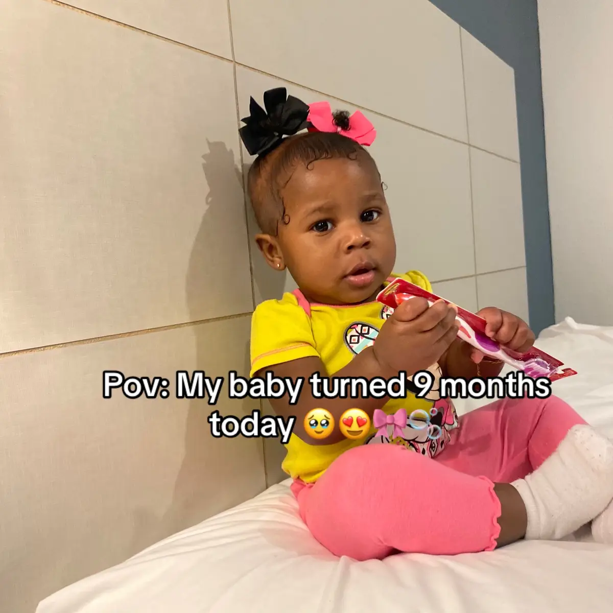 I wasn’t prepared to be a mom but you taught me more & more about “Motherhood” 🤞🏽. You were patient as I figured out what you needed through all your stages of growing👣. You forgave me when I was overwhelmed & got frustrated about certain things 🥹Yet you always lit up when you saw me🥰. I was your first love and that was the greatest honor of my life💞. Believe it or not you’re teaching me a love deeper than I ever knew existed🫶🏽. You are my greatest adventure , My biggest blessing, & the reason my heart beat with purpose 🫀! Always remember, You are my forever first & I will love you endlessly💗. Thank you for making me a girl mom 🥹😍🎀 🫧 Ps : Dad & I love you more than life itself , Your literally our happy place & God knew we both needed you Ari Boo 🥹🤞🏽💞🫧!   #mommycontent #babydoll #9monthsold #firstimemom #viral #fyp #girlmom #smartbaby #relatable #babygirloutfits #fyp  #viral 