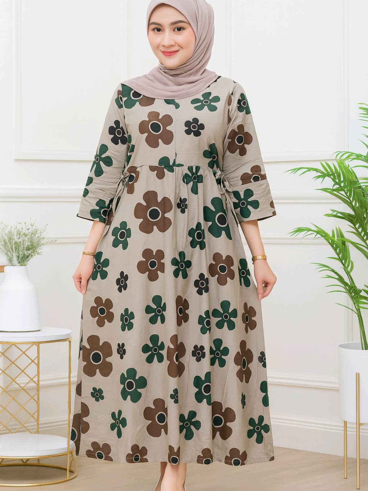 Dress nissa Cantik Viral Kekinian bahan rayon premium adem lembut dan tidak menerawang #fyp #trending #fypage #dress #dresskekinian #dressmotif #dressmurah 