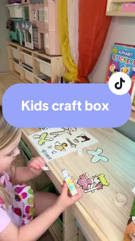 She's already working on her 3rd envelope in the time it took me to edit this video.  Tell me should I get the dinosaur one too?? I was between the fairies and Dino's.  This was not a free sample I just really knew my daughter would love this.  #craft #summercraft  