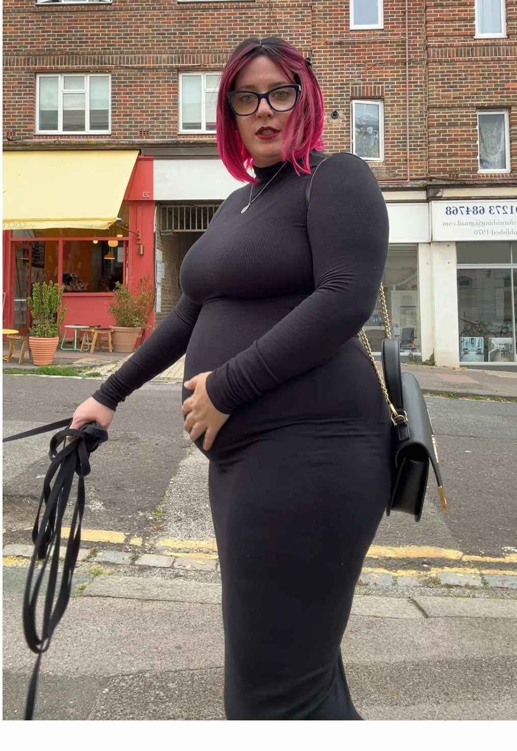 I did realise I had lipstick on my teeth before I attended my party #wig #pinkhair #fitcheck
