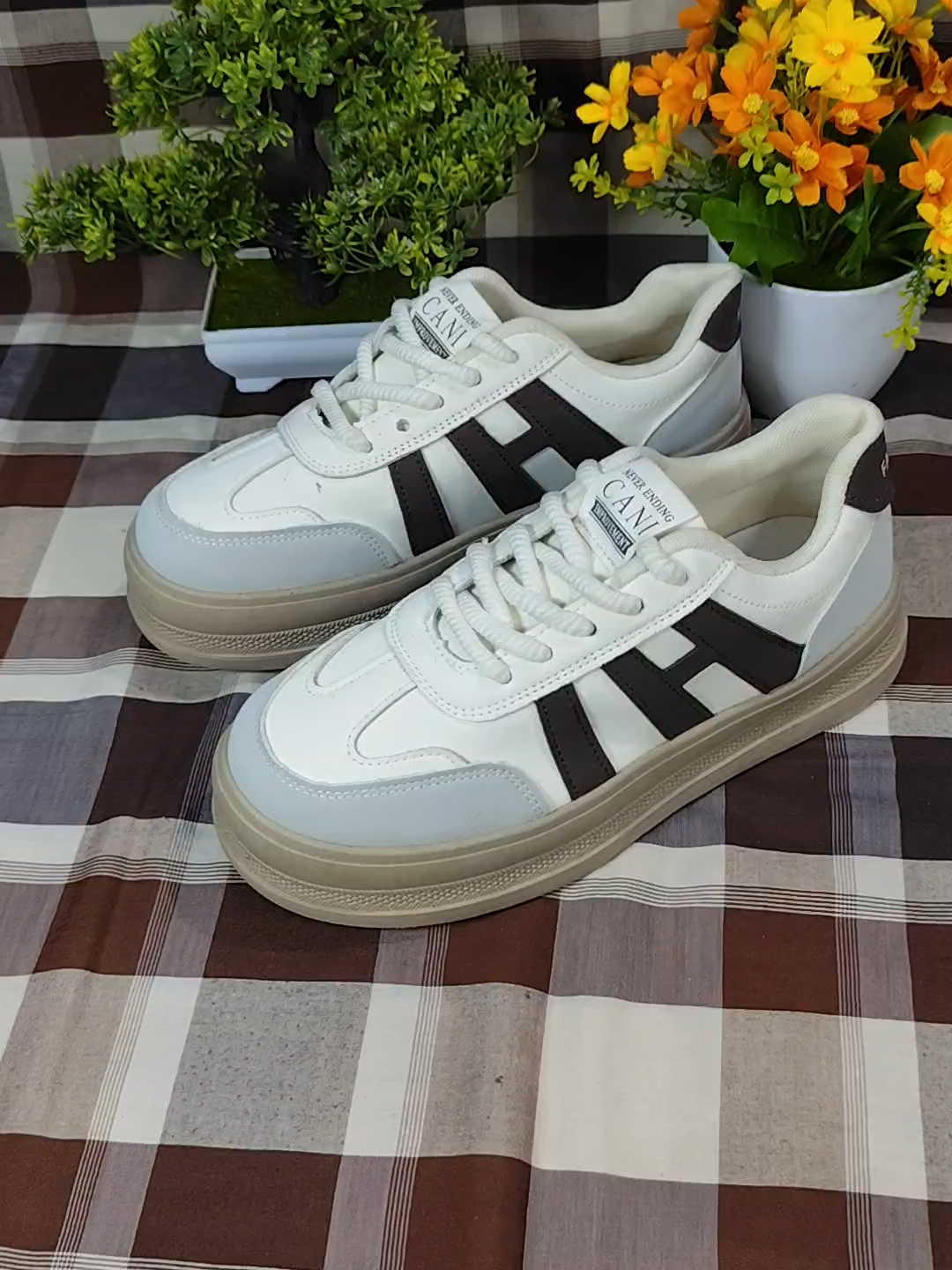 CANI Soomin Sepatu Wanita Sepatu Sekolah Casual Shoes K9249 kekinian biru samping 2a