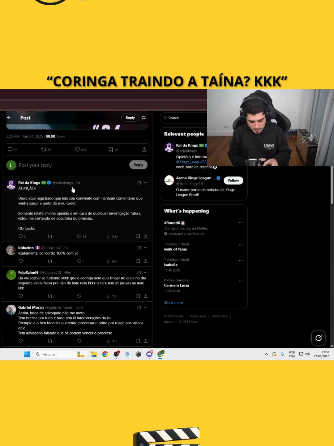 kkkk #loudbrabox #loud_coringa #loudcoringa #resenha #clipsdetwitch #clips #foryoupagе