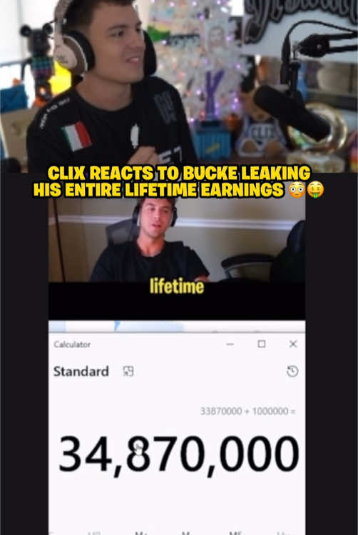 bro was calculating😂 #clix #bucke #fyp #money #fortnite #viral #trending #foryou 