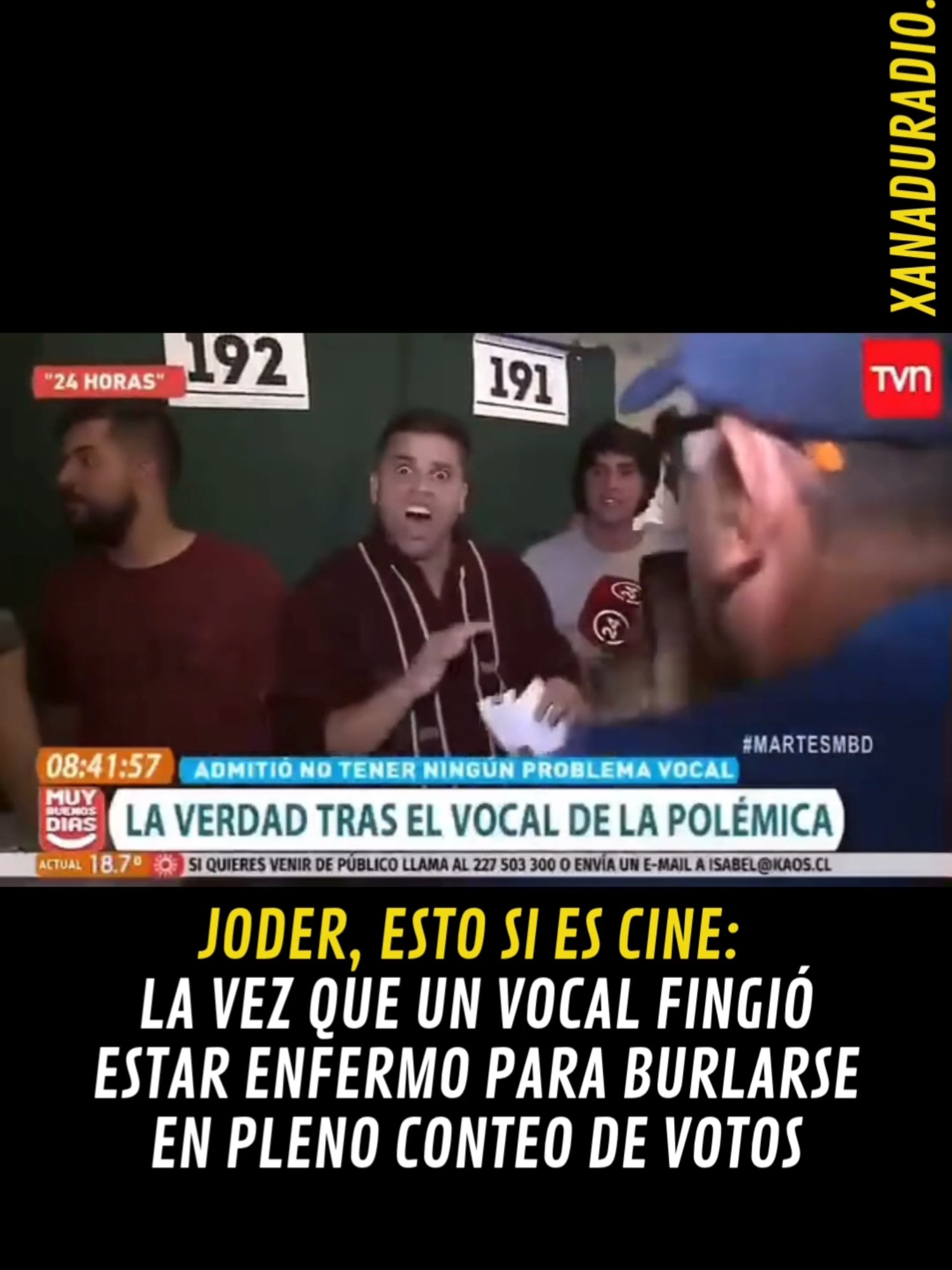🗳️📣 Mañana hay elecciones primarias y recordamos uno de los momentos más insólitos del cine electoral chileno 🇨🇱 🎭 Un vocal fingió tener problemas en las cuerdas vocales para “leer raro” los votos de Guillier. 👉 Lo increparon, se hizo la víctima… 😳 ¡Y después confesó que era todo una actuación! 📽️ Revívelo porque esto no fue democracia, fue teatro. 💬 ¿Te dio risa o vergüenza ajena? Dale ❤️ si te acuerdas de este momento 🔁 Comparte con alguien que también se haría el loco para no ser vocal #EleccionesChile #Primarias2025 #VocalDeMesa #HumorElectoral #EstoEsCine #AlejandroGuillier #EstadioLaFlorida #ChileVota