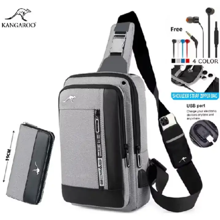 Cek KANGAROO 4IN1 TAS WATERPROOF BAG USBPORT FREE HEADSET DAN DOMPET dengan harga Rp35.000. Dapatkan di Shopee sekarang! https://s.shopee.co.id/6ppJjITyE6 #shopee  #shopeeaffiliates 