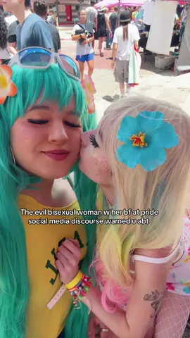 but one thing you’ll never catch me dead with is a straight man ! #lubbockpride2025 #pridemonth #bixbi #brazilianmiku 