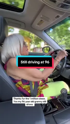#granny #96yearsyoung #stilldriving #indianapolis thanks for the 1 million views here they treat of my granny still driving at 96!!