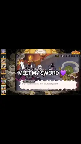Guys, I think he was us to meet his sword idk... #fyp #foryoupage #foryou #crkingdom #crk #crkingdom #darkcacaocookie 