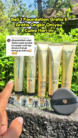 Membalas @Peggyvia promo Onlyou foundation beli 1 dapat gratis 5 Foundation #foundation #foundationonlyou #foundationviral #onlyoufoundation #onlyou 