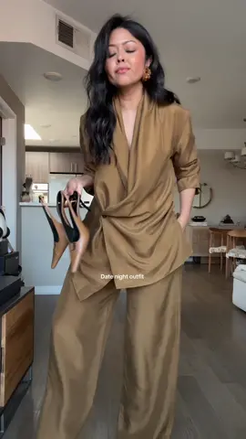 Date night - matching silk set (linked in bio) 