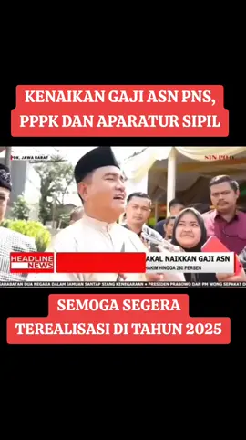 kenaikan gaji bagi asn pns, pppk dan aparatur sipil lainnya #asn #pppk #pns #prabowo #kenaikangaji 