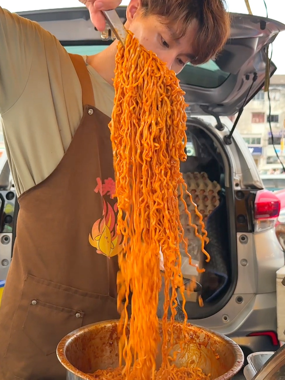 Malaysia’s Most Loved Spicy Buldak Ramen Omelette! 📍Pasar Malam Taman Connaught https://maps.app.goo.gl/x3DC8KpHFcQL8G2fA ⏰ 5pm open #buldak #omelette #viral #fyp