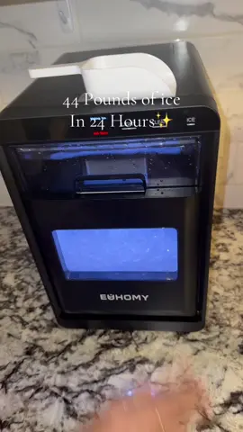 POV: You never run out of ice again 🧊 The Euhomy Ice Maker starts making ice in 7 minutes and makes 44 lbs of ice in 24 hours. Summer just got an upgrade. 🥶 #TikTokMadeMeBuyIt #KitchenFinds #IceMaker #HomeEssentials #tiktokshopsummerturnup #tiktokshopcreatorpicks #dealsforyoudays  #SummerMustHaves #EuhomylceMaker #Euhomy @EUHOMY #SuperBrandDay #EuhomySuperBrandDay