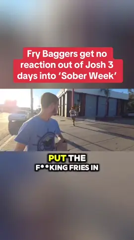 Josh is 3 days sober and Fry Baggers get no reaction 💀 #joshuablock #joshblock #worldoftshirts #huluchippendalesdance #worldoftshirtslive 
