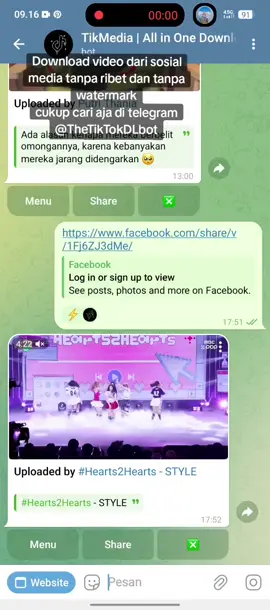 tanpa ribet tanpa watermark, cek di t.me/Thetiktokdlbot #fypシ゚viral #fypシ #telegram #telegrambot #downloader 