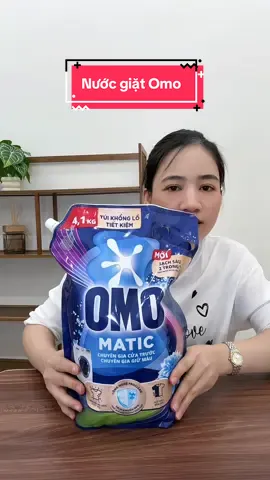 Nước giặt Omo matic túi khổng lồ 4,1kg. #nuocgiat #omo #nhacuaenn 