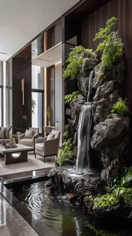 AI thiết kế hệ suối trong nhà#viral #tieucanhnhat2kgarden #2kgarden #suoinhantao2k 