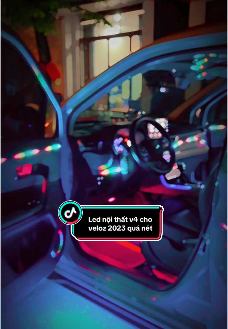 Veloz mà lên bộ led v4 thì hết nước chấm #dodenoto #lednoithat #veloz2023 