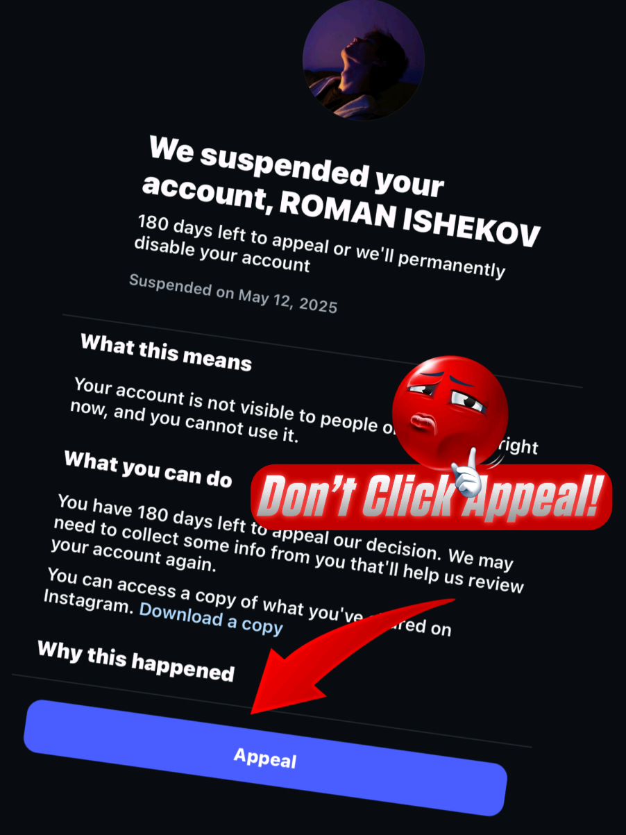 how to fix disabled instagram 180 days #FilnstagramBan InstagramBan #fixinstagrambantm  #instagramdisabledmyaccount #recoverinstagramaccount #instagramrecover #استرجاع_حساب_انستقرام #فك_باند_انستقرام #howtorecoverinstagram #FixInstagramBan #instagram #howtoba #InstagramHelp #InstagramSupport #FixInstagramAccount #InstagramHacked #InstagramBanFix #RecoverInstagram #InstagramTips #InstagramSuspended #UnbanInstagram #FixInstagram #Instagram2025 #RecoverInstagram #SuspendedAccount