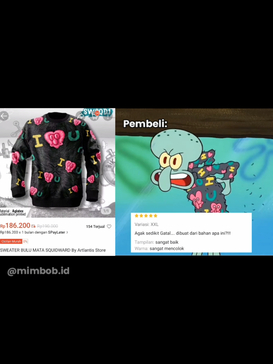 Bulu mata ya bukan bulu jem- #spongebobmeme  #ngakakkocak #videolucu #memelucu