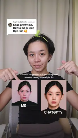 Replying to @ELMAR Dahil dyan mag fresh freshan makeup na lang talaga ako ngayon 😅 Judge nyo na ako. Para alam ko :)) #makeup #chatgpt #koreanmakeupinspired 