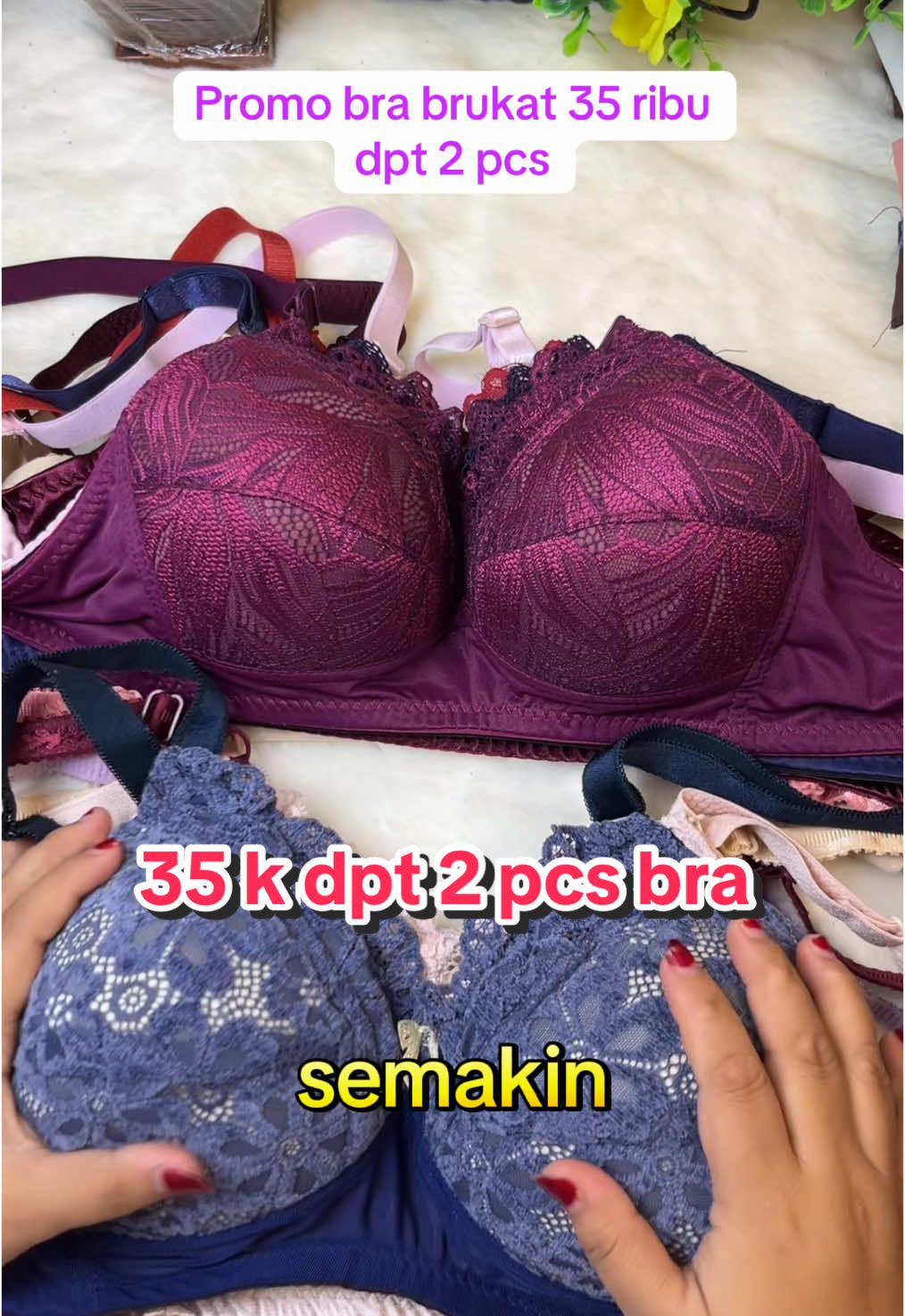 Buruan yg mau co lngsung klik kranjang kuning ya besty#promo #bra #brukat #bramurah #daleman #rekomendasibra #video 