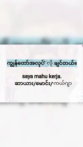 #မလေးဘာသာစကားလေ့လာကြရအောင် 