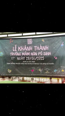 Lễ khánh thành Trường mầm non Pó Sinh. Đơn vị tài trợ: Cộng đồng người hâm mộ nghệ sĩ Negav và MTQ cả nước ❤️. Cảm ơn Embes3mien vì dự án ý nghĩa này. Luôn tự hào về Negav và Embes.  Cre: Embes3mien #Negav #Embes #Embes3mien #ĐiệnBiên #CapCut 