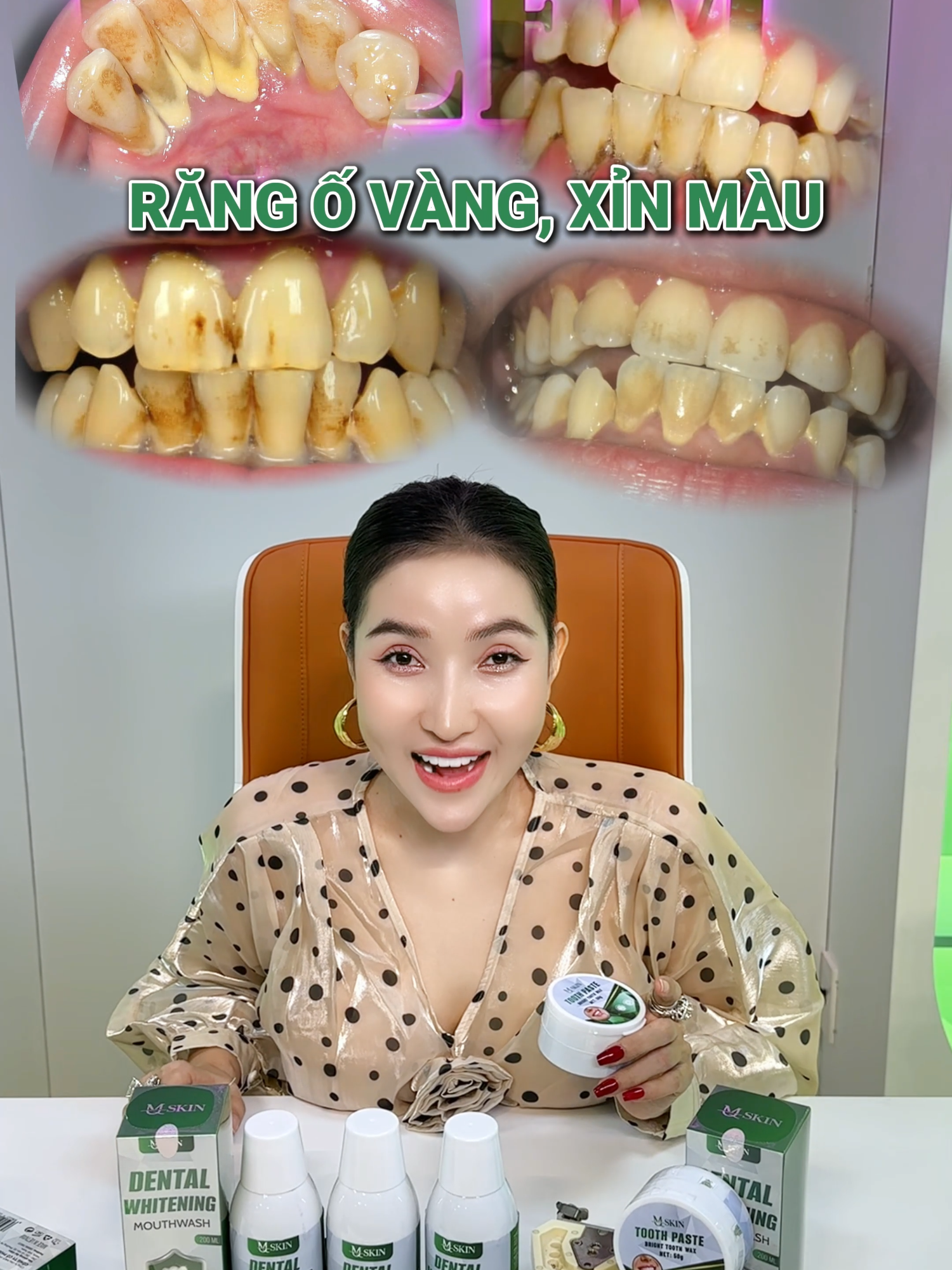 sáp trắng răng có tẩy sạch hết ố vàng sẫm màu răng #mqskin #saptrangrang